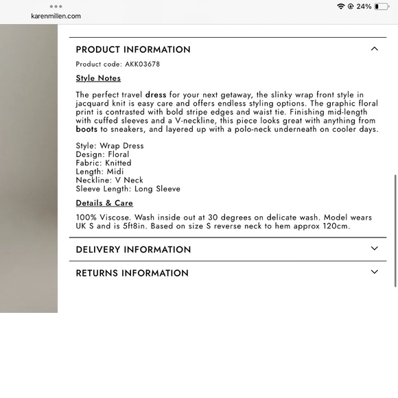 Karen Millen Jacquard wrap dress NWT - Picture 10 of 10